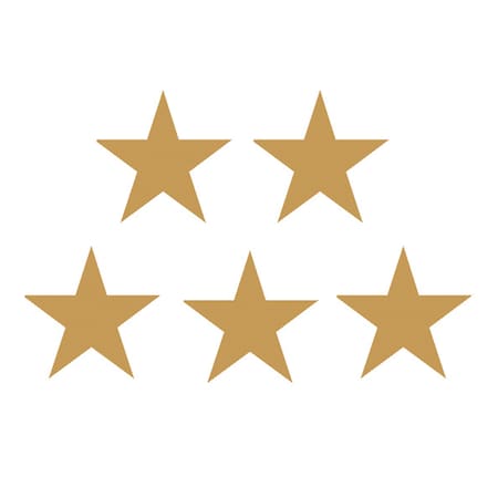 Teacher Created Resources Gold Stars Foil Stickers, 294 Per Pack, PK12 1276